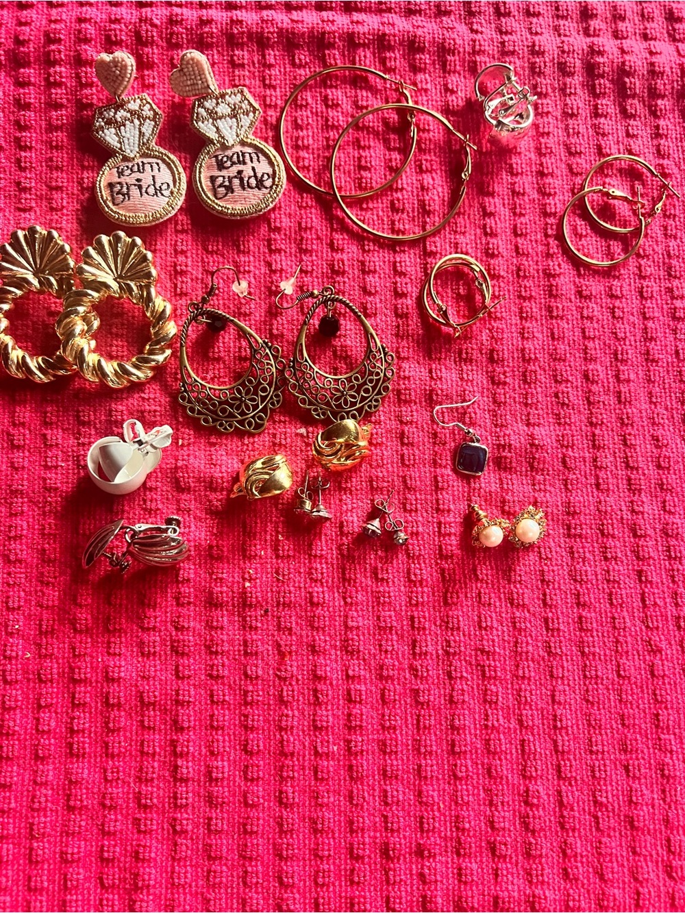 Mixed Women's Earring Set in Gold Tone - Assorted Styles